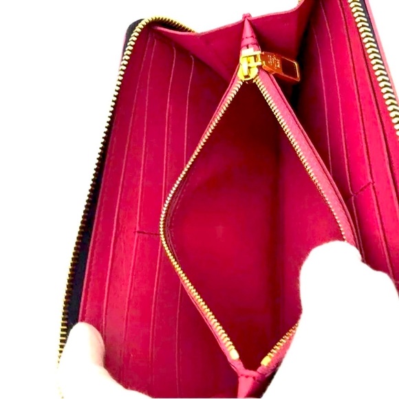 Louis Vuitton Porte Feiulle lena Zip Around Long Wallet Purse - Picture 3 of 7